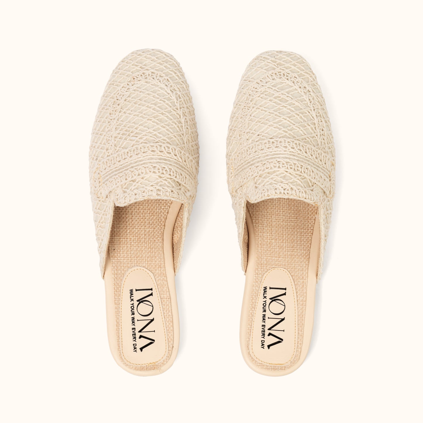 BEIGE SLIM MULES