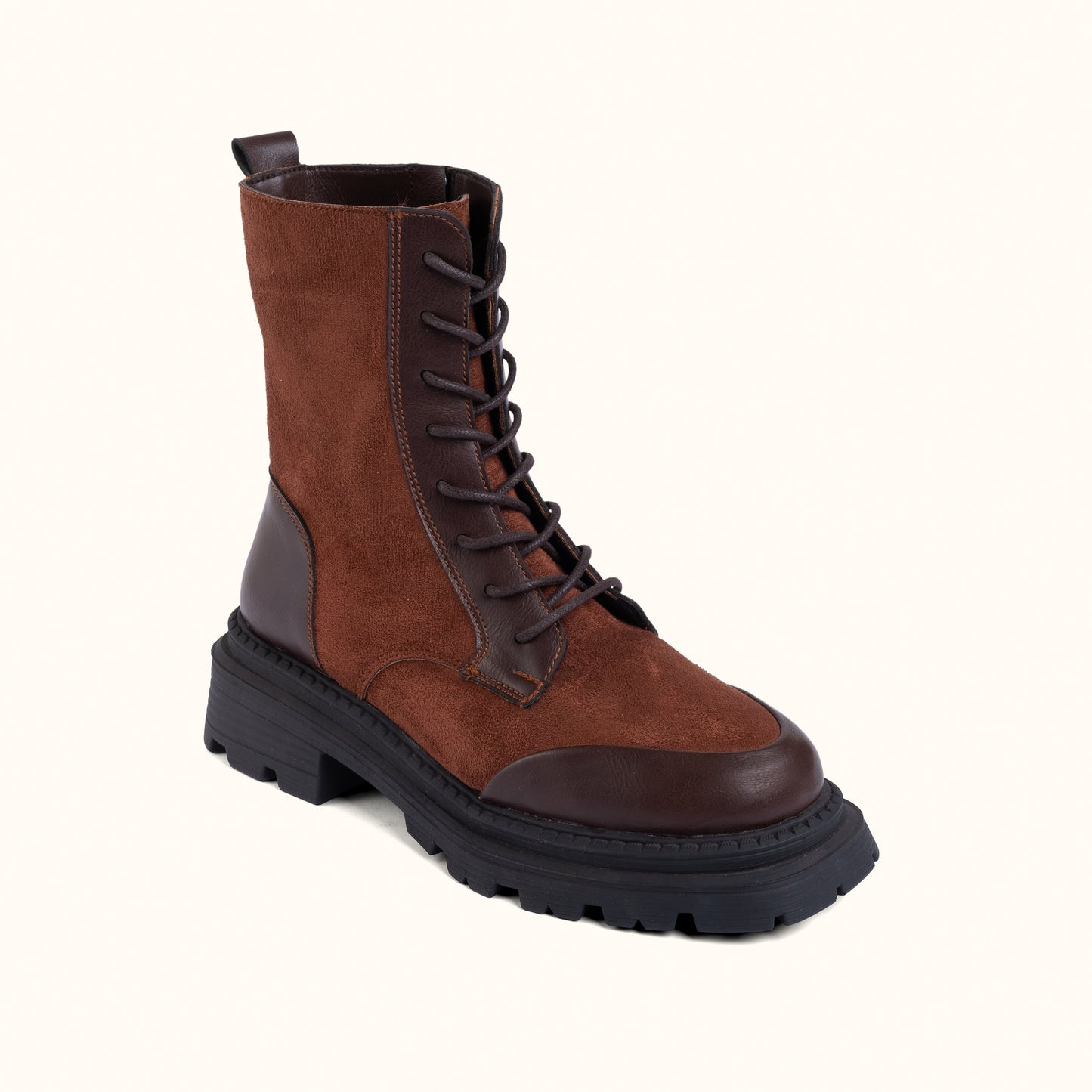 Velvet boot in BROWN