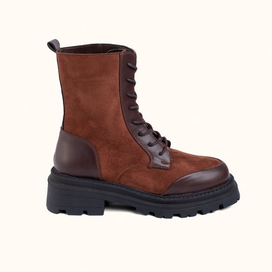 Velvet boot in BROWN