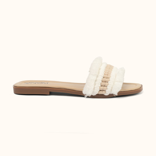 FLROIA SLIPPER IN BEIGE