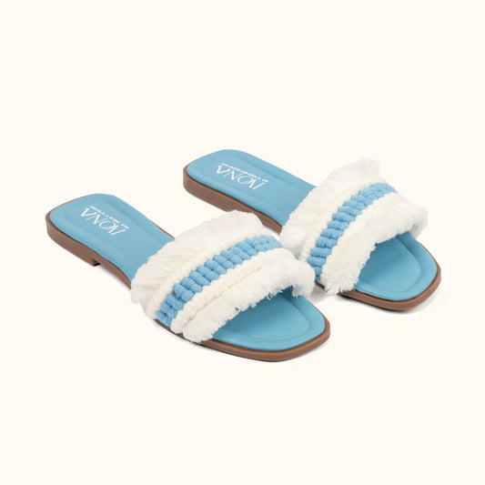 FLROIA SLIPPER IN BLUE
