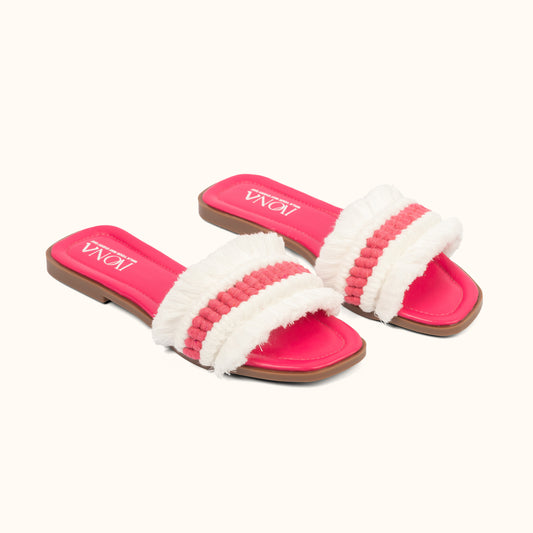 FLROIA SLIPPER IN FUCHSIA