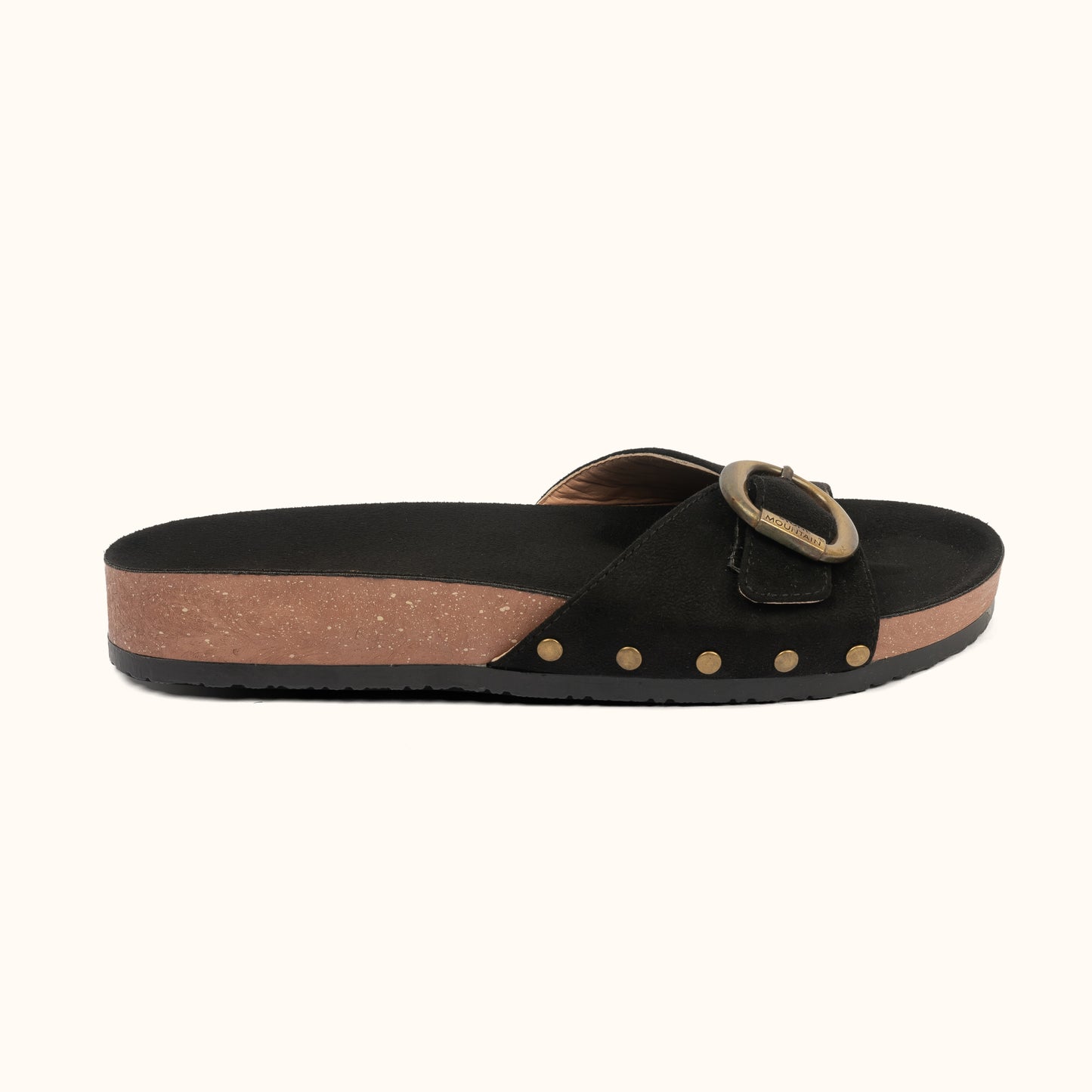 BUCKLE SOFT SLIDE IN black